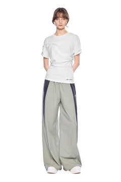 White Twist Fold T-shirt - ANN ANDELMAN