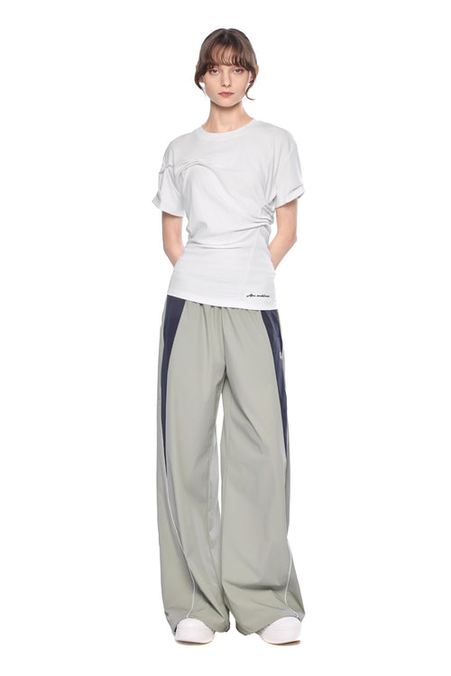 White Twist Fold T-shirt - ANN ANDELMAN