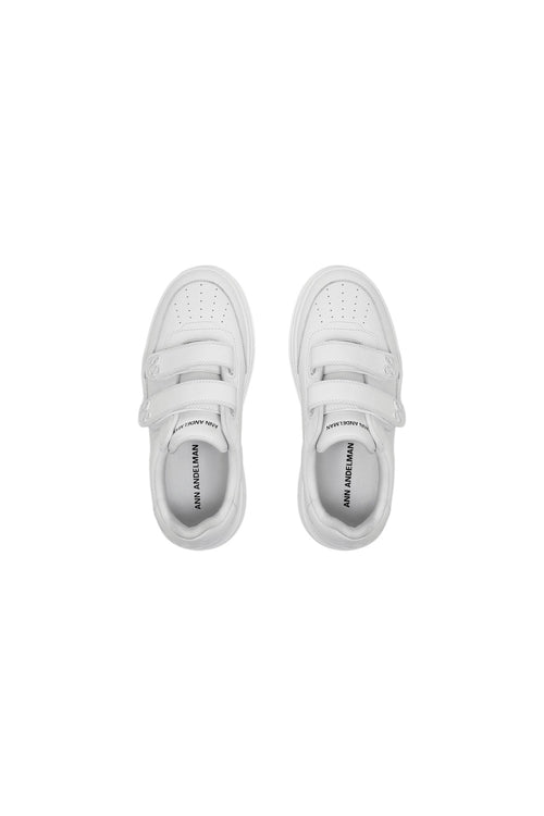White Velcro Sneakers - ANN ANDELMAN