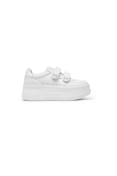 White Velcro Sneakers - ANN ANDELMAN