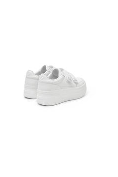White Velcro Sneakers - ANN ANDELMAN