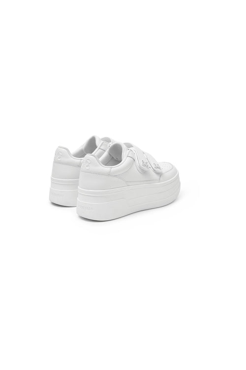 White Velcro Sneakers - ANN ANDELMAN