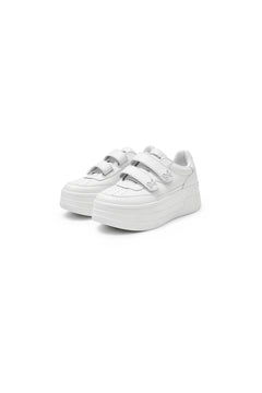 White Velcro Sneakers - ANN ANDELMAN