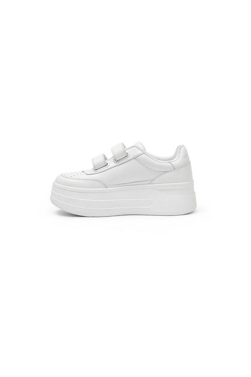 White Velcro Sneakers - ANN ANDELMAN