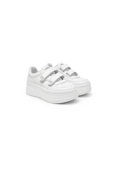 White Velcro Sneakers - ANN ANDELMAN