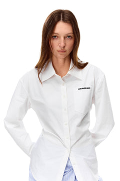 White Waist - Cinching Shirt - ANN ANDELMAN