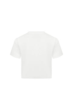 White Washed Distressed LOGO T-Shirt - ANN ANDELMAN