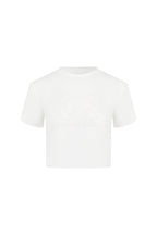 White Washed Distressed LOGO T-Shirt - ANN ANDELMAN