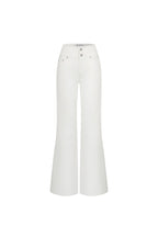 White Wide - waisted Casual Jeans - ANN ANDELMAN