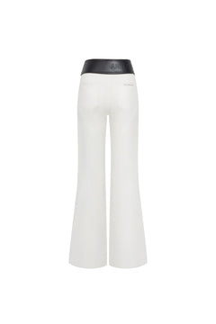 White Wide - waisted Casual Jeans - ANN ANDELMAN