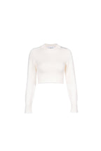 White Wool Pullover Sweater - ANN ANDELMAN