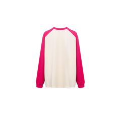 Graffiti Print Shoulder-Length Sleeves Pink