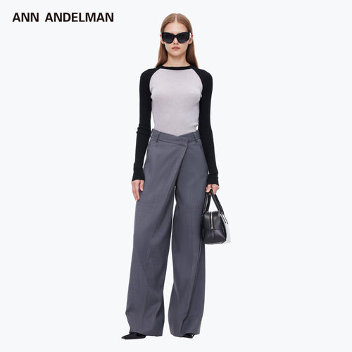 Black and Grey Long Sleeve - ANN ANDELMAN