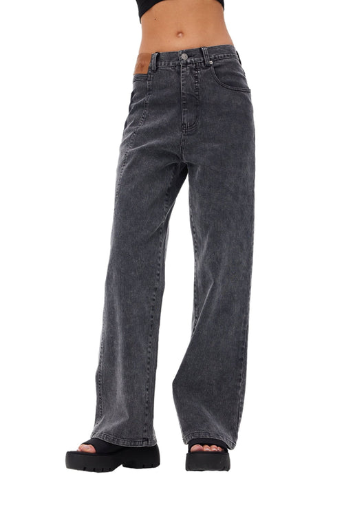 Black Deconstructed Jeans - ANN ANDELMAN