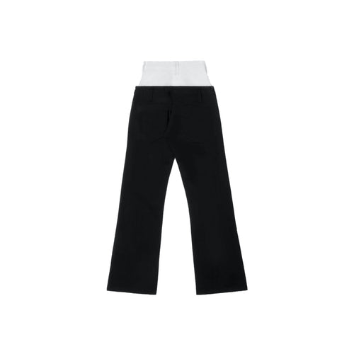 Black Panelled Waist Jeans - ANN ANDELMAN