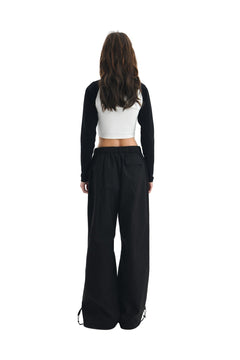 Black Paratrooper Pants - ANN ANDELMAN