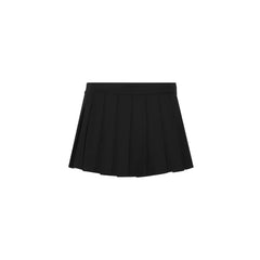 Black Pleated Short Skirt - ANN ANDELMAN