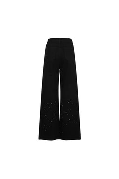 Black Rhinestone Pants - ANN ANDELMAN