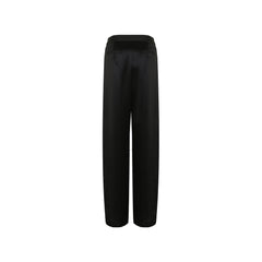 Black Ribbon Satin Pants - ANN ANDELMAN