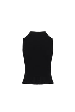 Black Skeleton Woolen Vest - ANN ANDELMAN