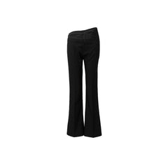 Black Strappy Suit Pants - ANN ANDELMAN