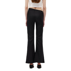 Black Strappy Suit Pants - ANN ANDELMAN