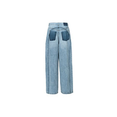 Blue Double Layer Jeans - ANN ANDELMAN