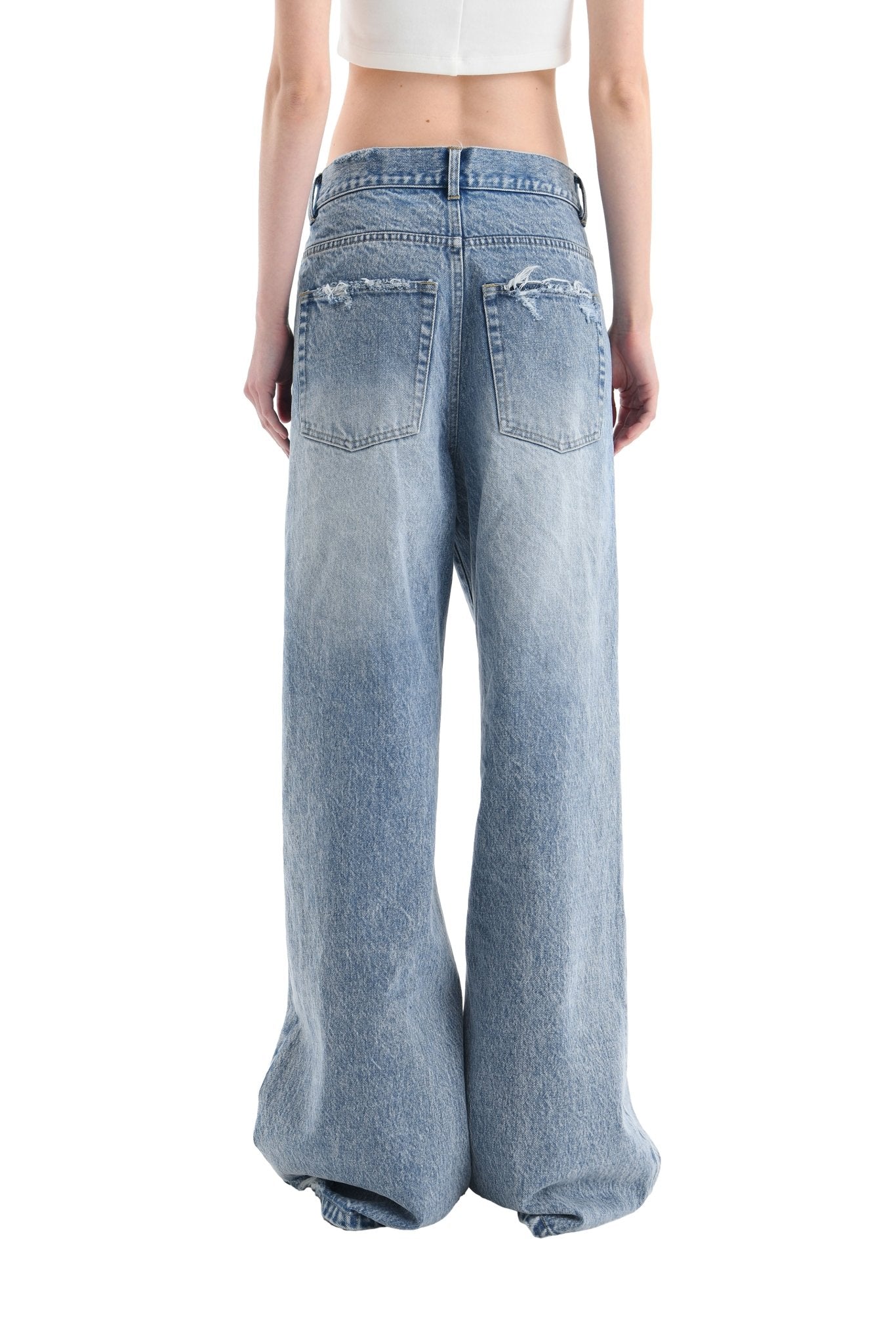 Extra fashion wide leg jeans