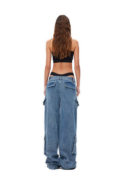 Blue Low Waist Jeans - ANN ANDELMAN