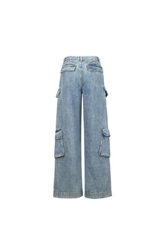 Blue Low Waist Jeans - ANN ANDELMAN