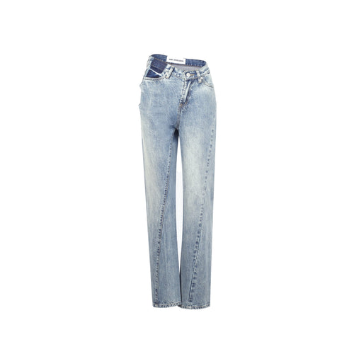 Blue Twisted Jeans - ANN ANDELMAN