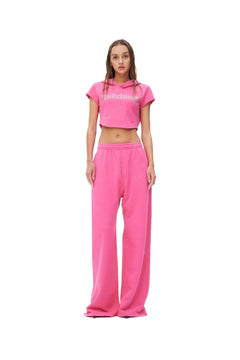 Gothic Crystal Long Pants Pink - ANN ANDELMAN