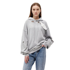 Grey Destruction Sweater - ANN ANDELMAN