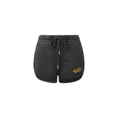 Grey Washed Logo Shorts - ANN ANDELMAN