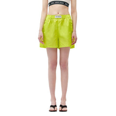 Logo Shorts Green - ANN ANDELMAN