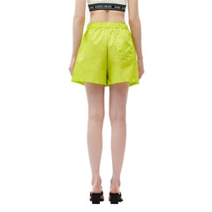 Logo Shorts Green - ANN ANDELMAN