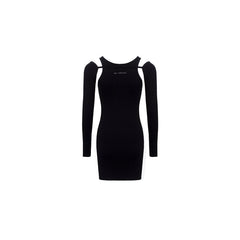 Long Black Cut-Out Dress - ANN ANDELMAN