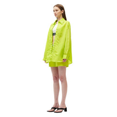 Long-Sleeved Sun Protection Shirt Green - ANN ANDELMAN