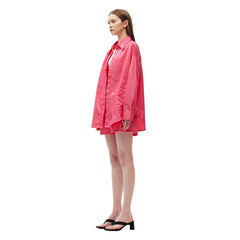 Long-Sleeved Sun Protection Shirt Red - ANN ANDELMAN