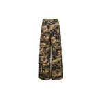 Multi-Pocket Wide-Leg Camouflage Pants - ANN ANDELMAN