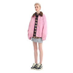 Pink Denim Jacket - ANN ANDELMAN