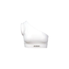 Plunging Neckline Bustier White - ANN ANDELMAN