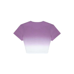 Purple Dip-Dye T-Shirt - ANN ANDELMAN