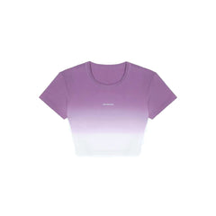 Purple Dip-Dye T-Shirt - ANN ANDELMAN