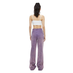 Purple Flared Jeans - ANN ANDELMAN