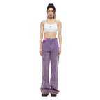 Purple Flared Jeans - ANN ANDELMAN