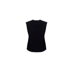 Shoulder Pad Short Sleeves Black - ANN ANDELMAN