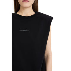 Shoulder Pad Short Sleeves Black - ANN ANDELMAN