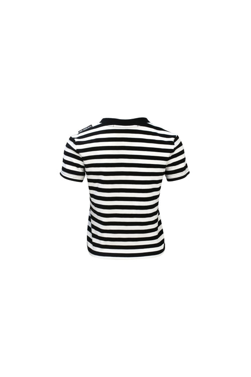 Stripe T-shirt Black And White - ANN ANDELMAN