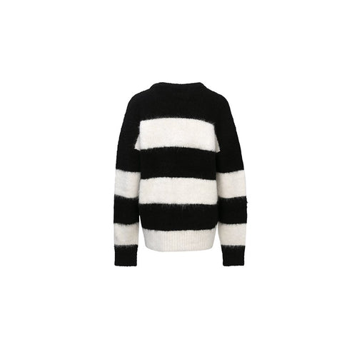 Striped Logo Sweater - ANN ANDELMAN